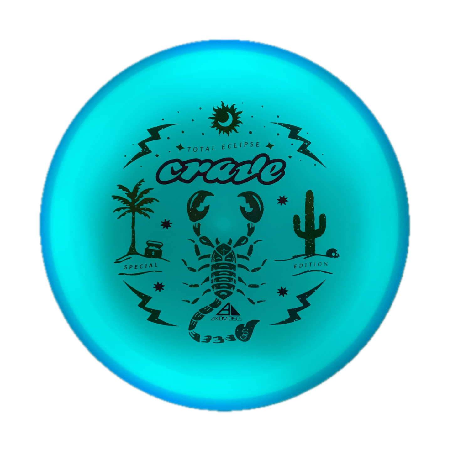 Axiom Crave - Total Eclipse - Special Edition Glow #12 - 172 - Astro Discs TX - Houston Disc Golf