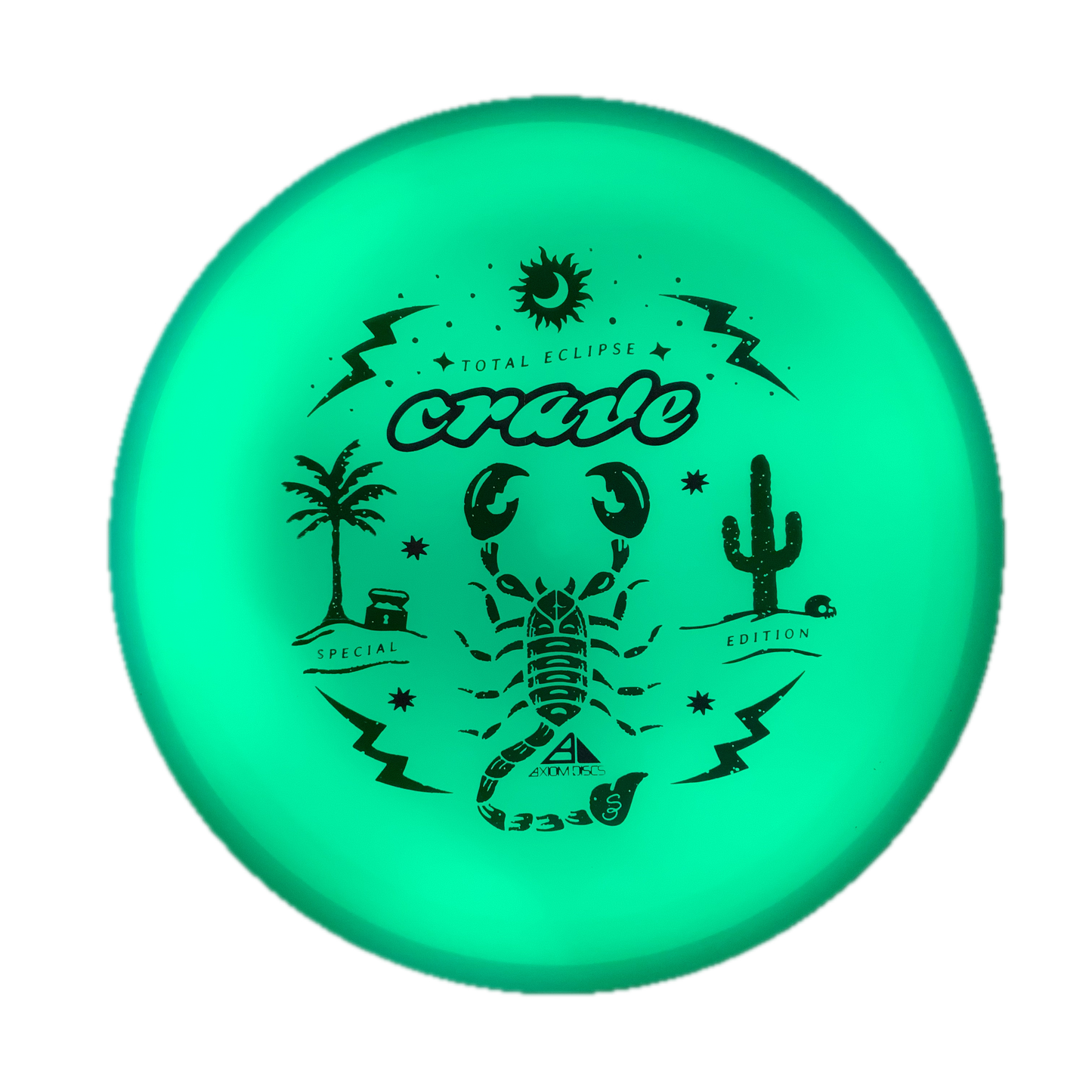 Axiom Crave - Total Eclipse - Special Edition Glow #18 - 173 - Astro Discs TX - Houston Disc Golf