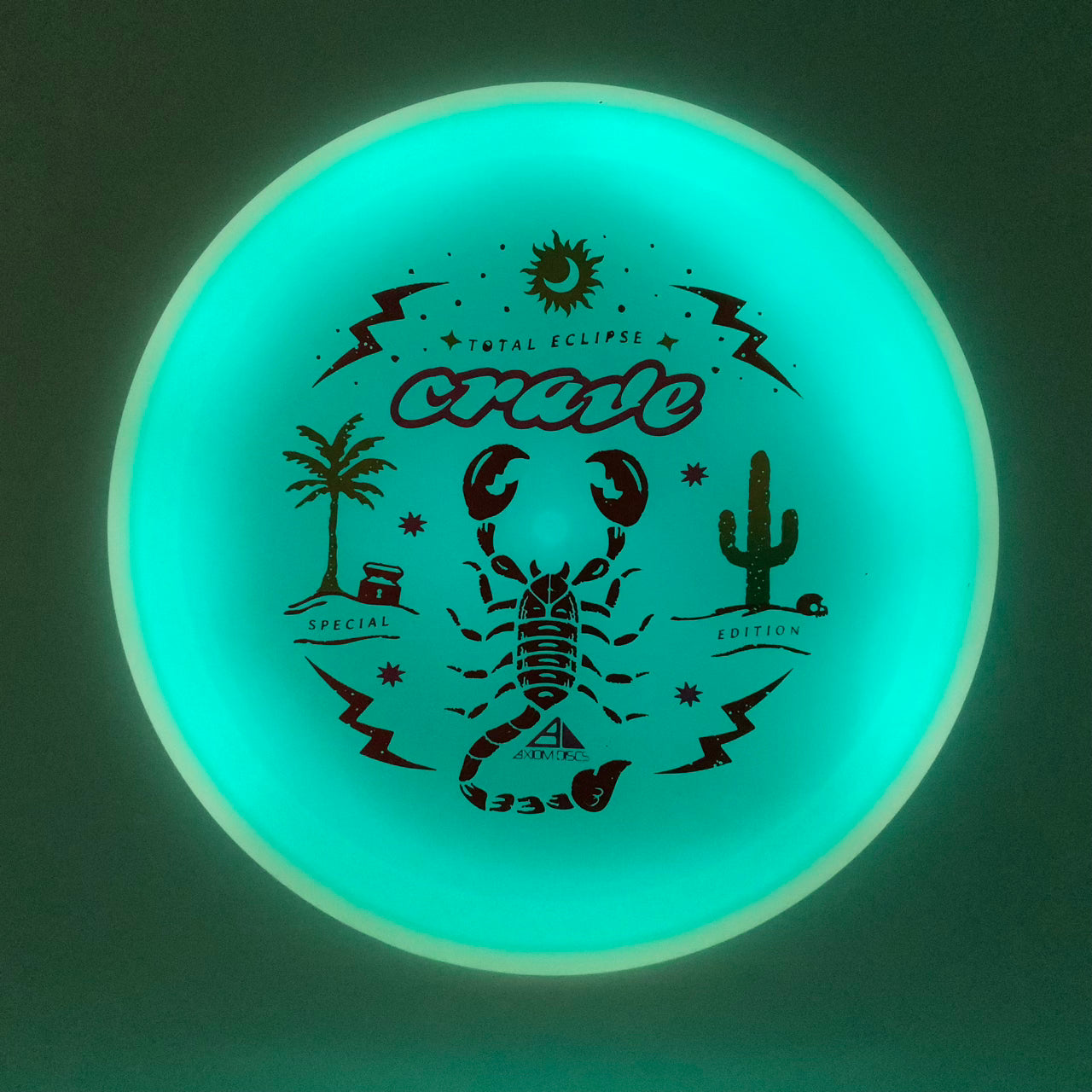 Axiom Crave - Total Eclipse - Special Edition Glow #19 - 173 - Astro Discs TX - Houston Disc Golf