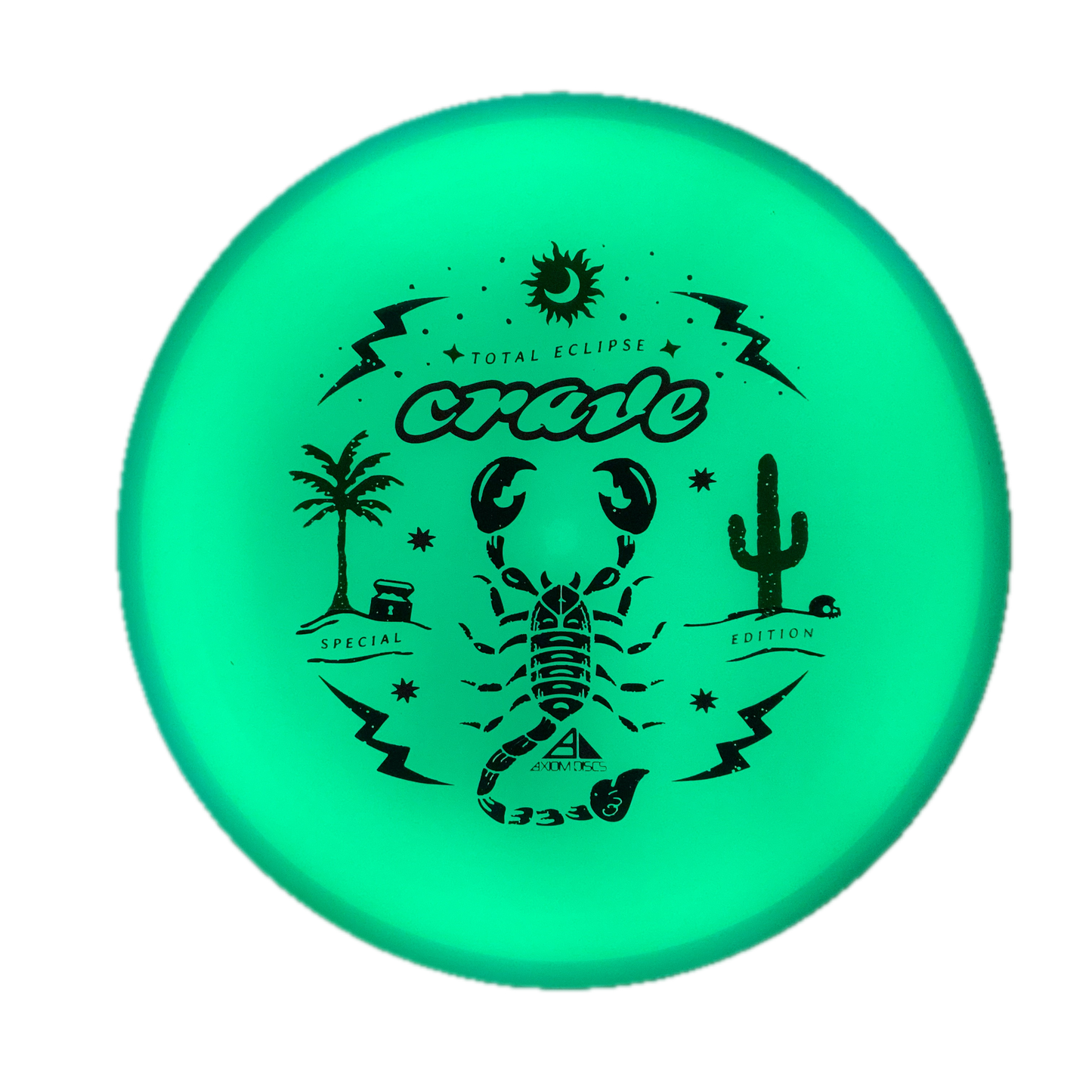 Axiom Crave - Total Eclipse - Special Edition Glow #21 - 174 - Astro Discs TX - Houston Disc Golf