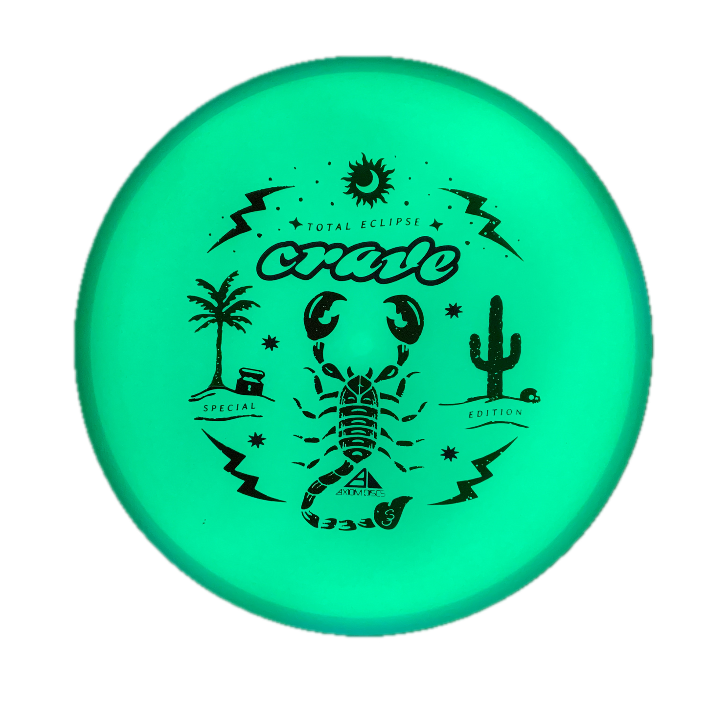 Axiom Crave - Total Eclipse - Special Edition Glow #22 - 174 - Astro Discs TX - Houston Disc Golf