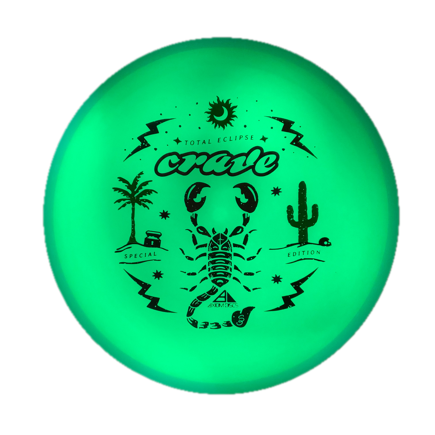 Axiom Crave - Total Eclipse - Special Edition Glow #24 - 174 - Astro Discs TX - Houston Disc Golf