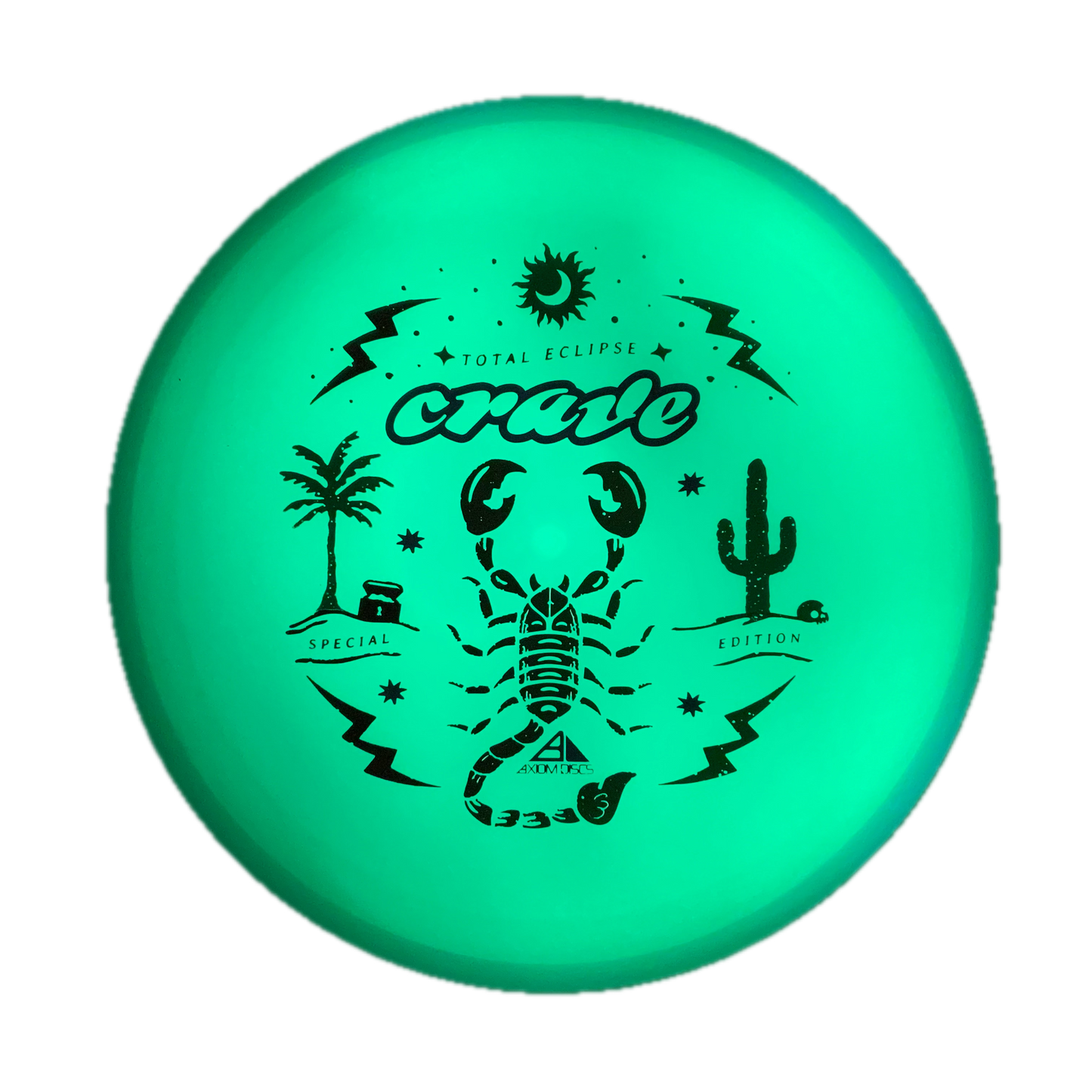 Axiom Crave - Total Eclipse - Special Edition Glow #25 - 174 - Astro Discs TX - Houston Disc Golf