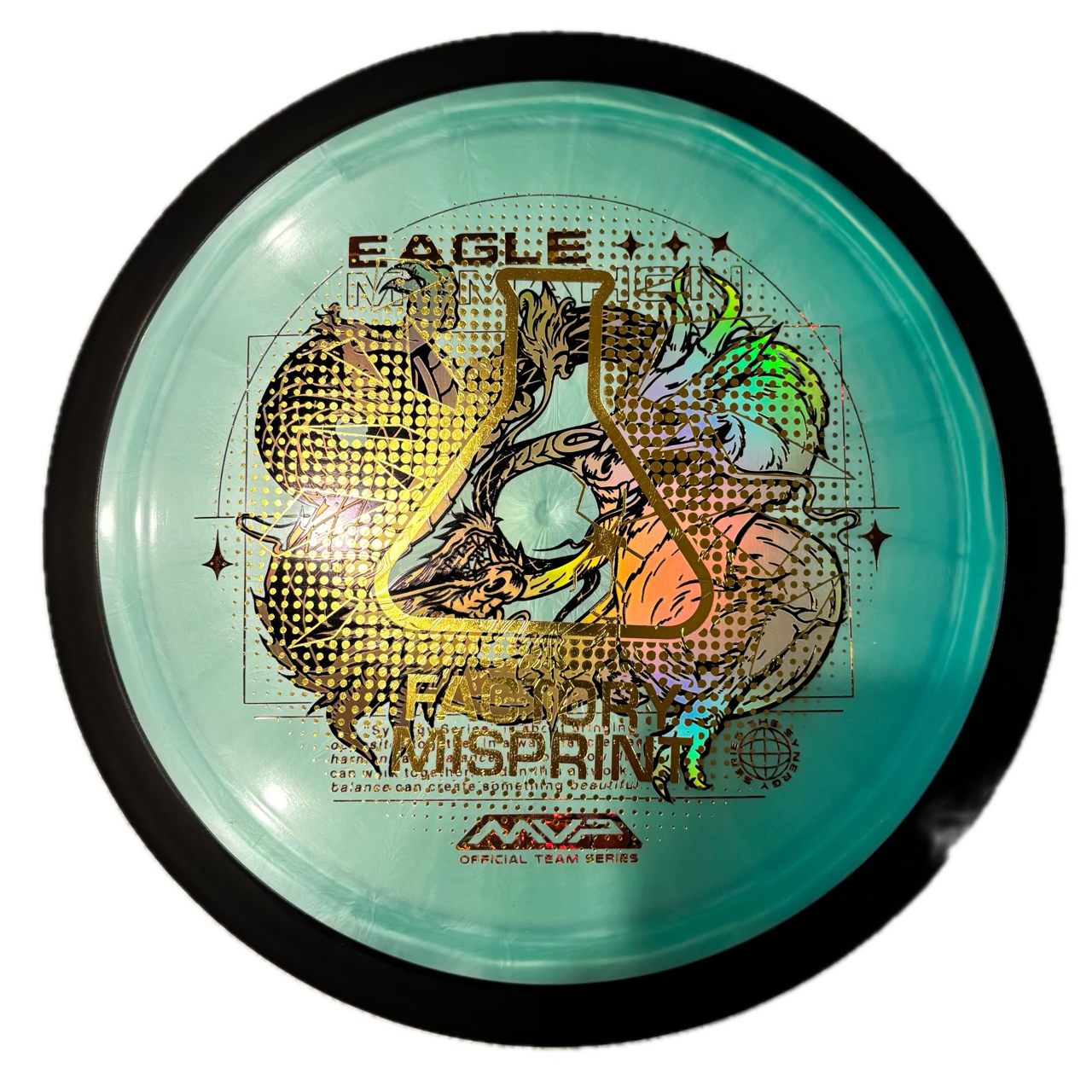 MVP Dimension - Eagle McMahon Team Series (Classic) Misprint-Lab 2nd #100 - 173 - Astro Discs TX - Houston Disc Golf