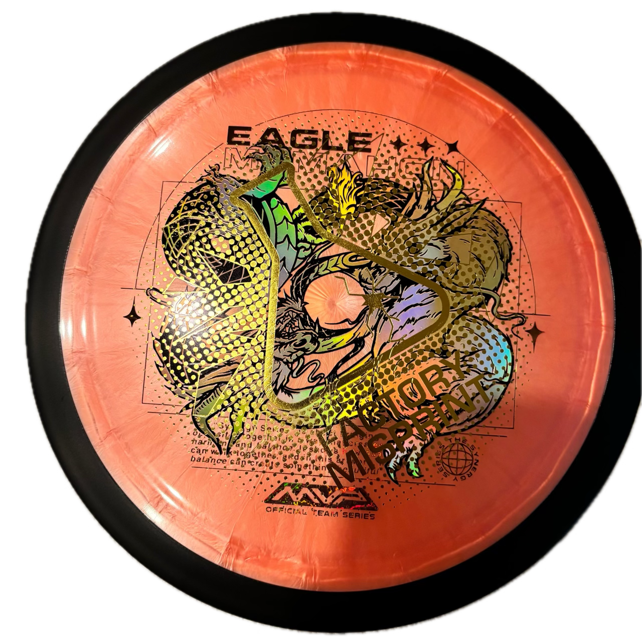 MVP Dimension - Eagle McMahon Team Series (Classic) Misprint-Lab 2nd #120 - 174 - Astro Discs TX - Houston Disc Golf