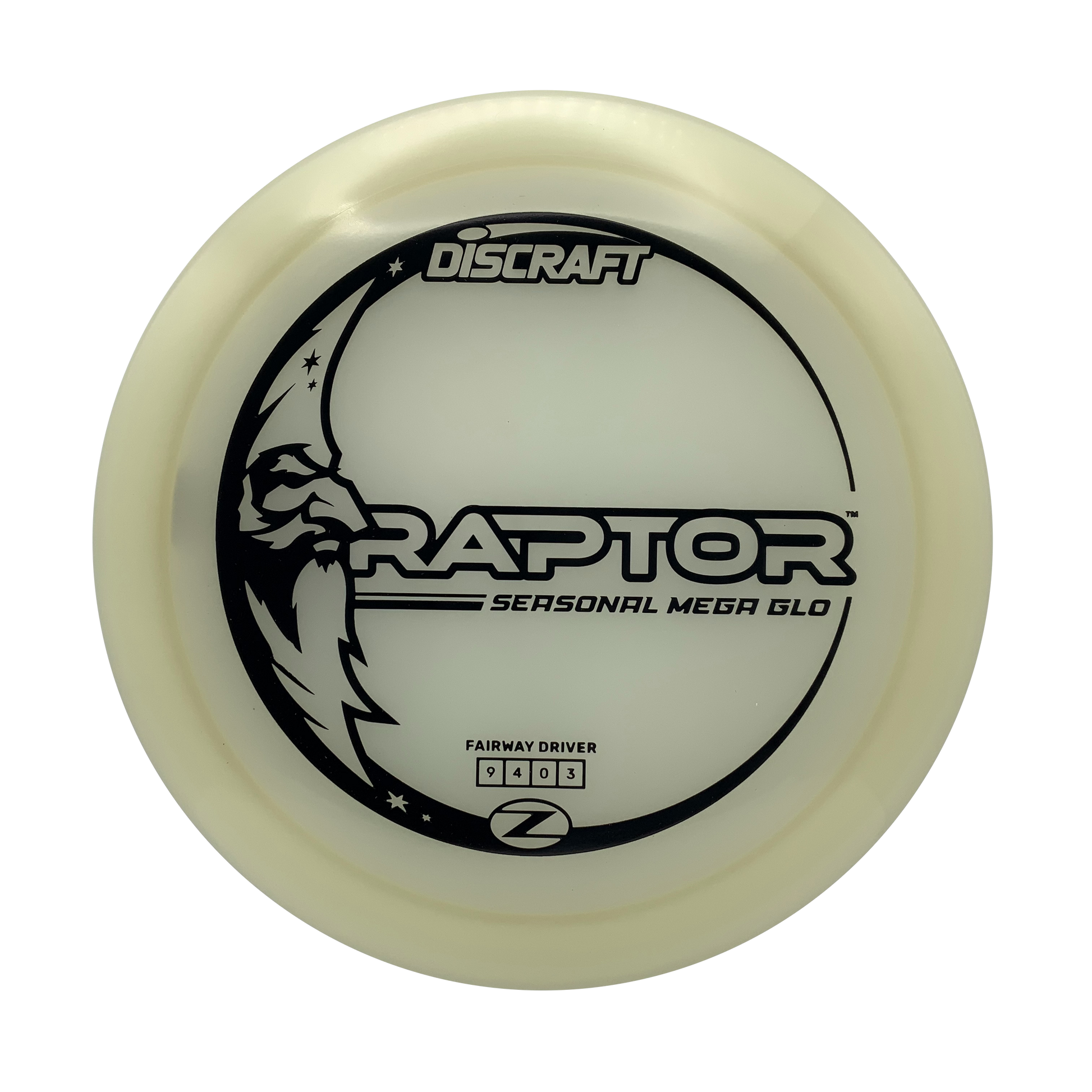 Discraft Raptor Mega Glo Z #1 - 167-169 - Astro Discs TX - Houston Disc Golf