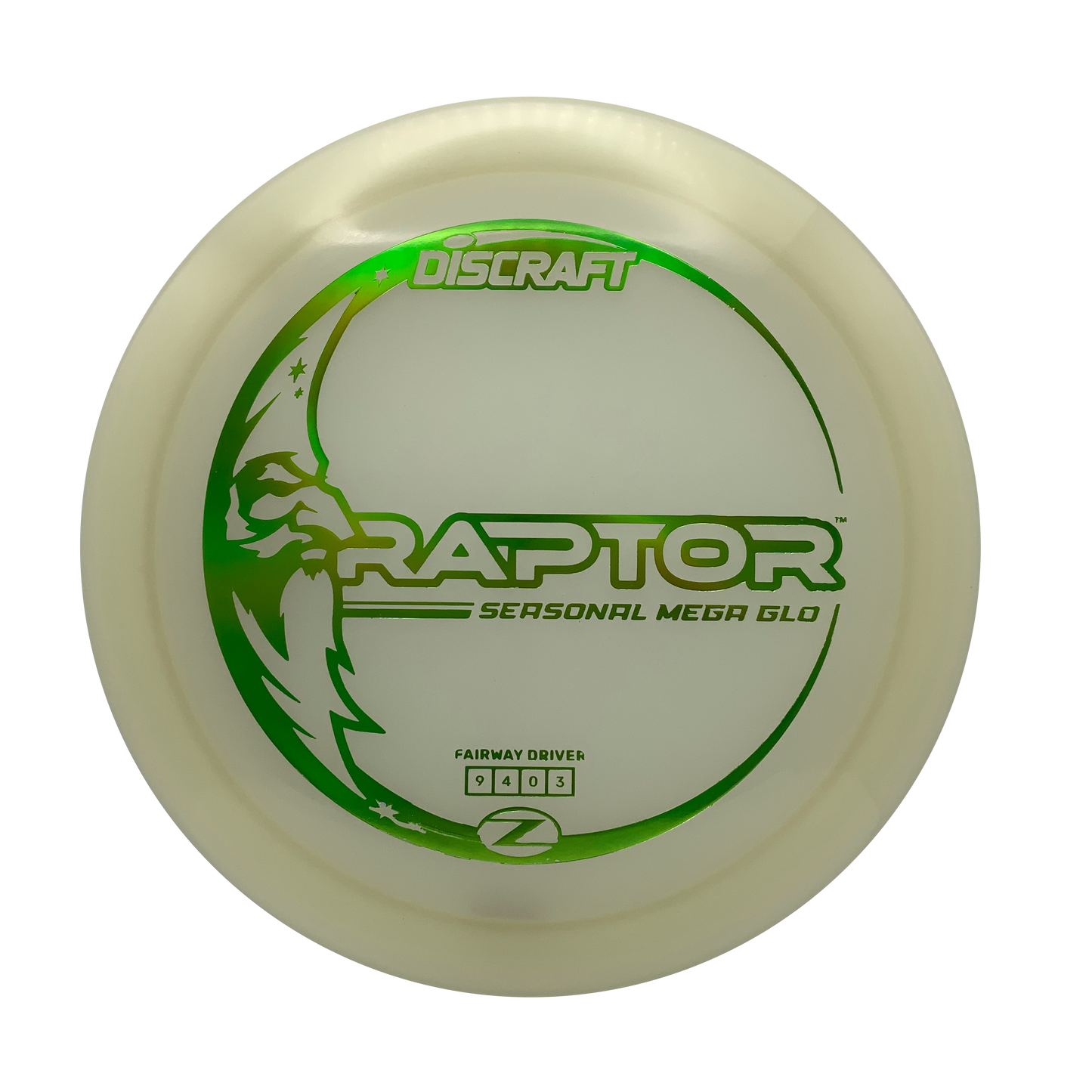 Discraft Raptor Mega Glo Z #3 - 173-174 - Astro Discs TX - Houston Disc Golf