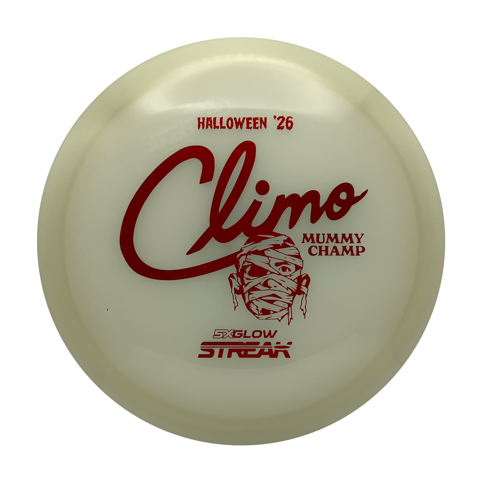 Climo Disc Golf Streak - 2026 Halloween Mega Glo #1 - 178 - Astro Discs TX - Houston Disc Golf